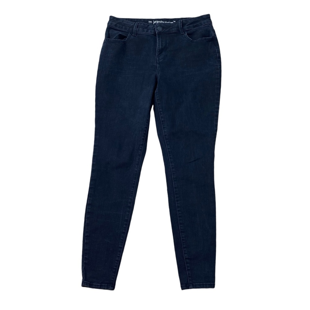 Woman’s M Jeans by Maurices black mid rise jeans size L LONG TALL